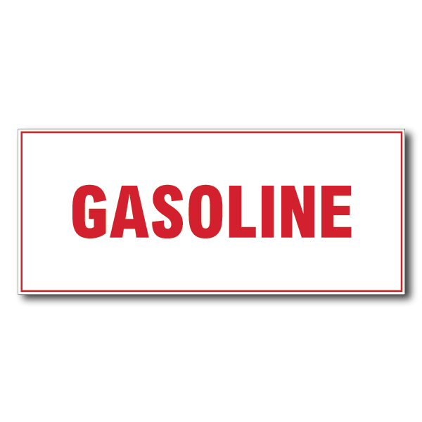 Gasoline Decal